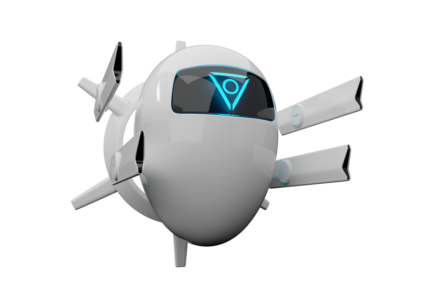 AI drone with wireless beam gun png