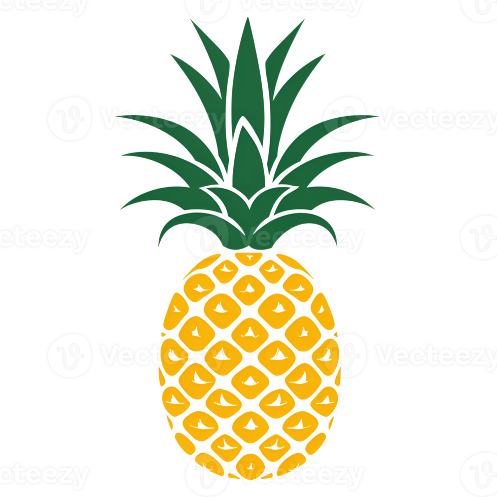 cartone animato ananas logo illustrazione no sfondo Perfetto per Stampa su richiesta png