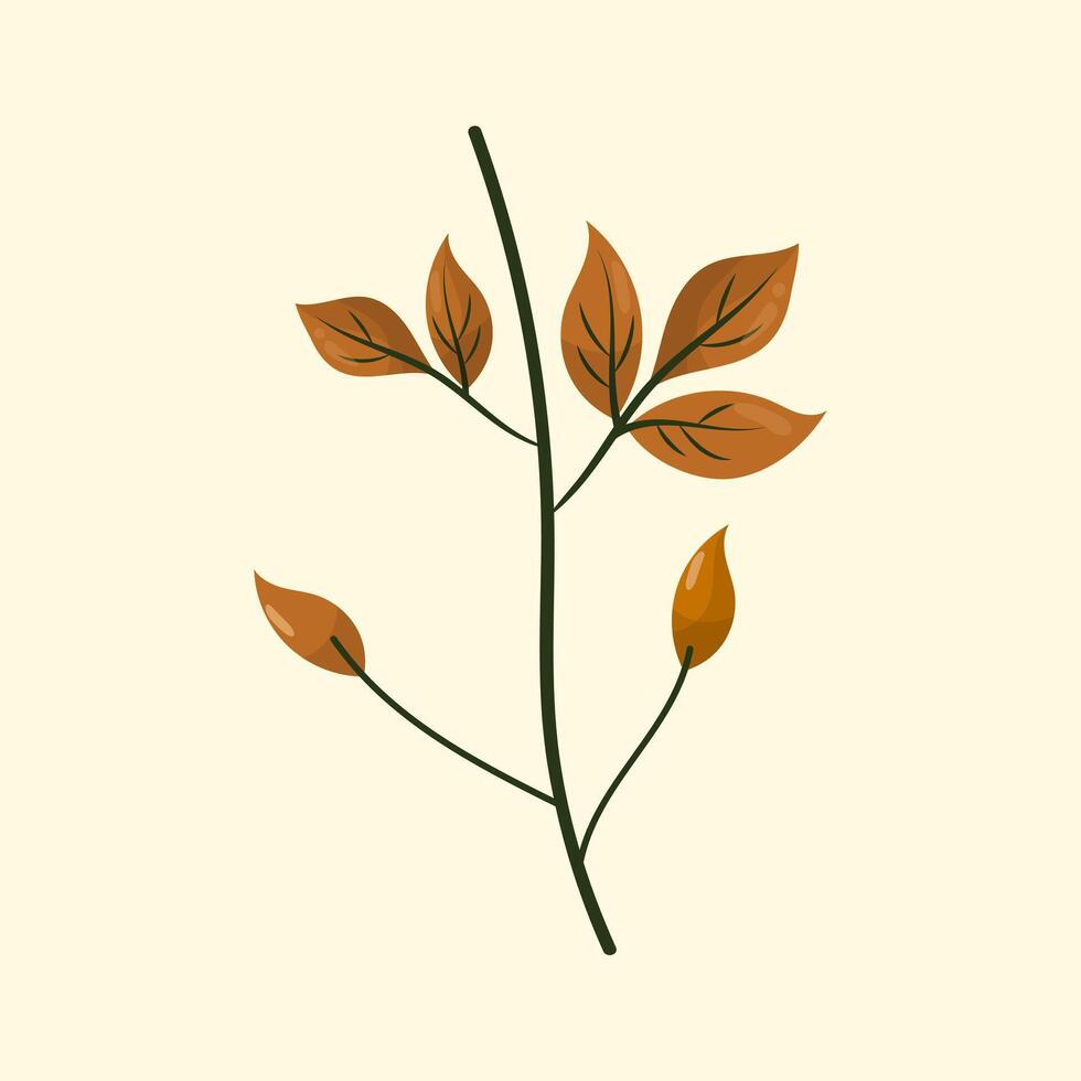 sencillo hoja árbol clipart vector