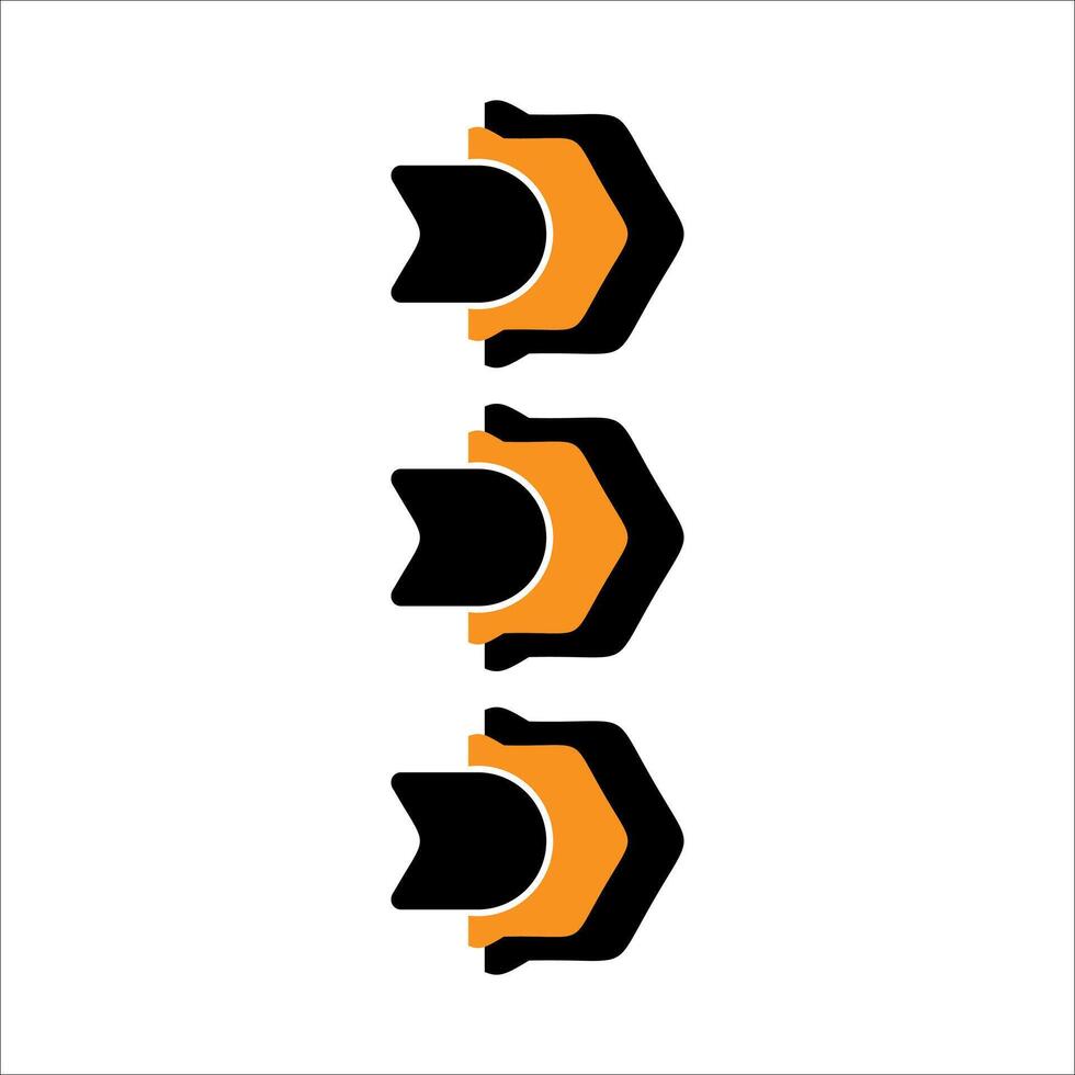 Modern bullet points element vector