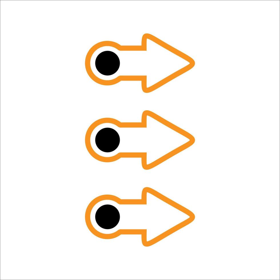 Modern bullet points element vector