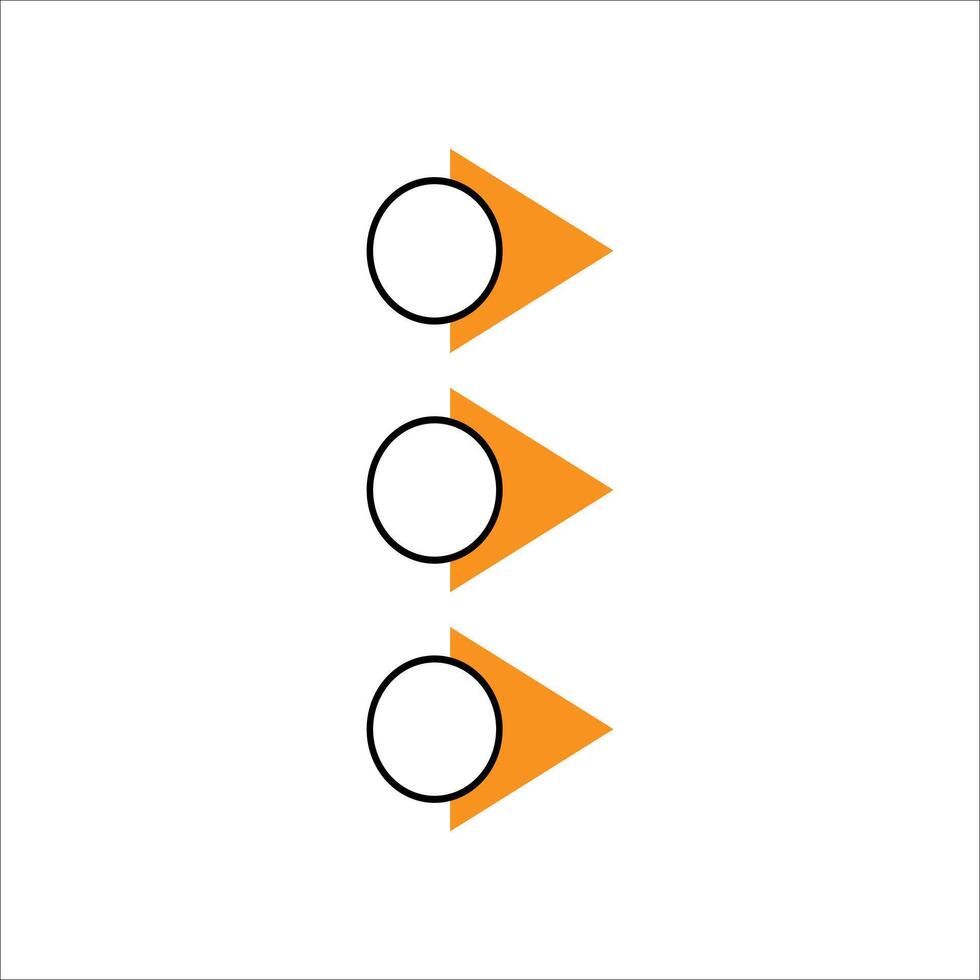 Modern bullet points element vector