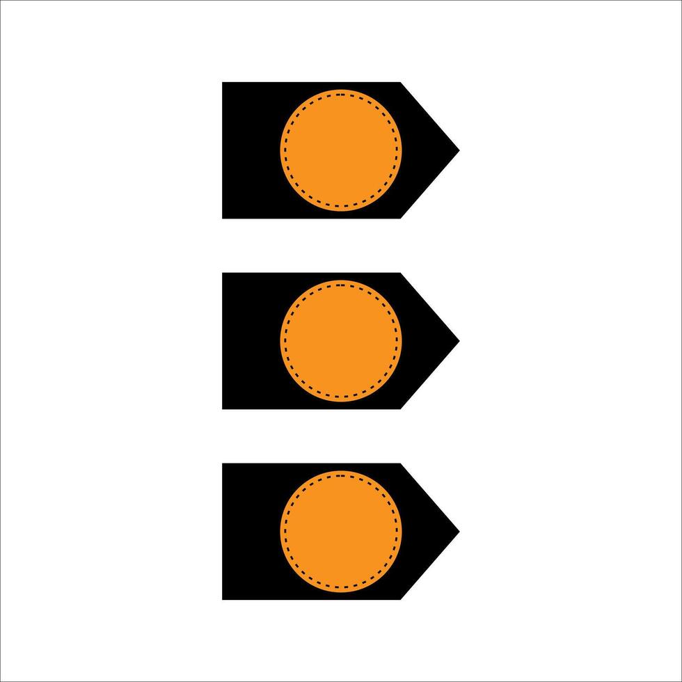 Modern bullet points element vector