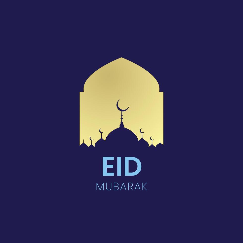 Eid Mubarak minimal design vector