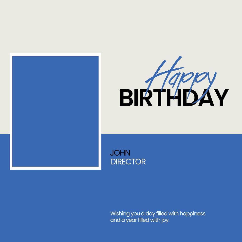 happy birthday template vector