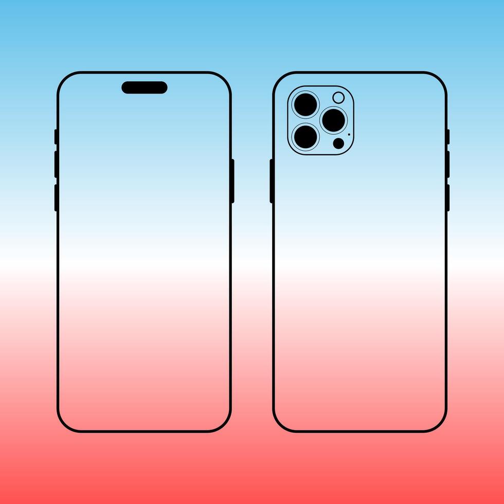 Phone frame design vector