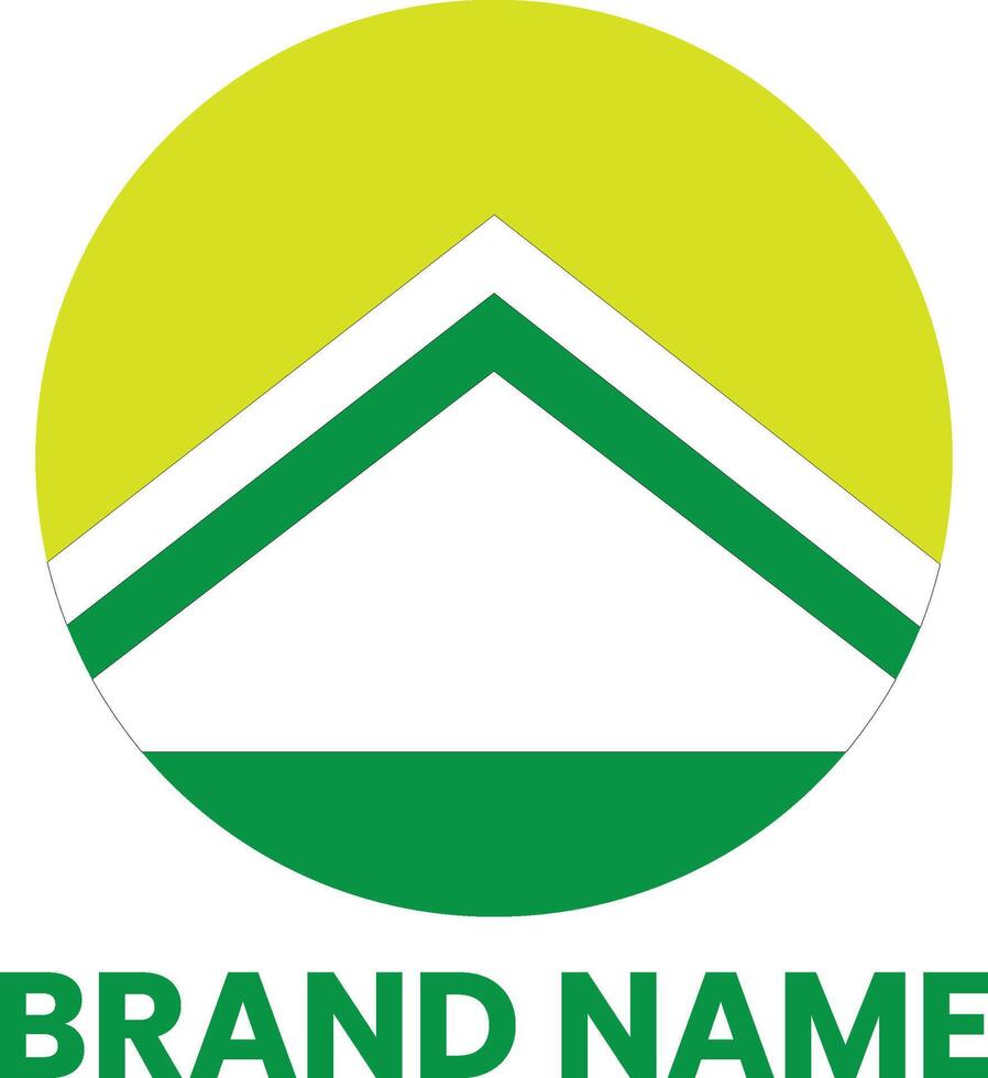 O, circle and house logo for company vector