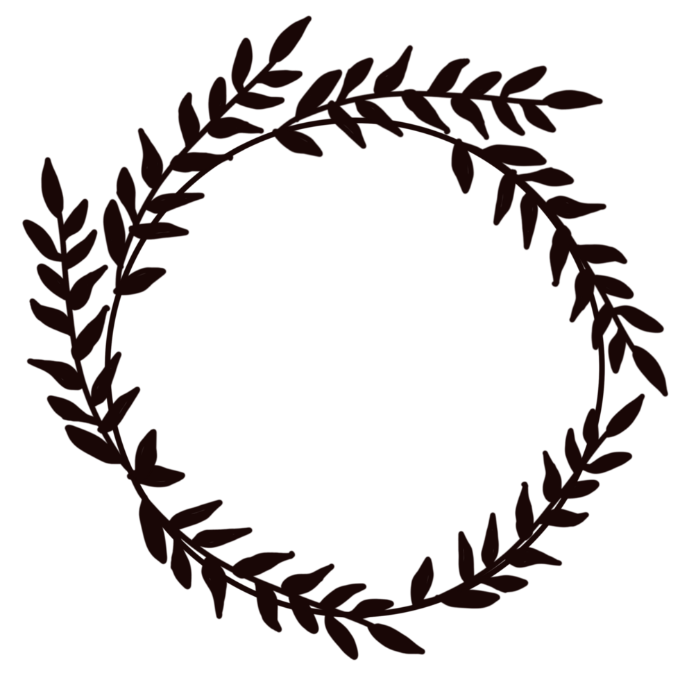 abstract floral frame png
