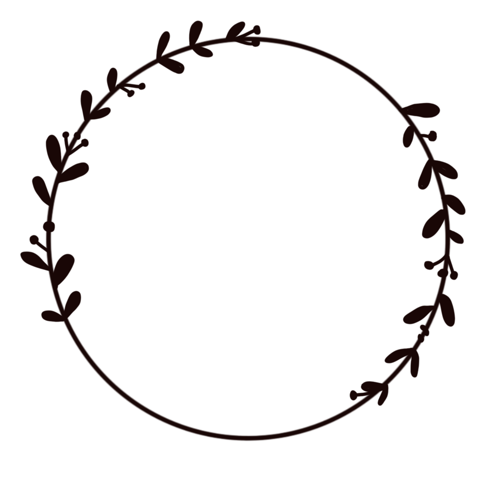 frame with leaves png