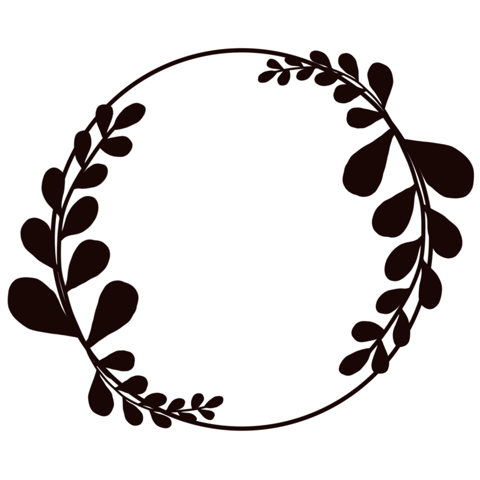abstract floral frame png