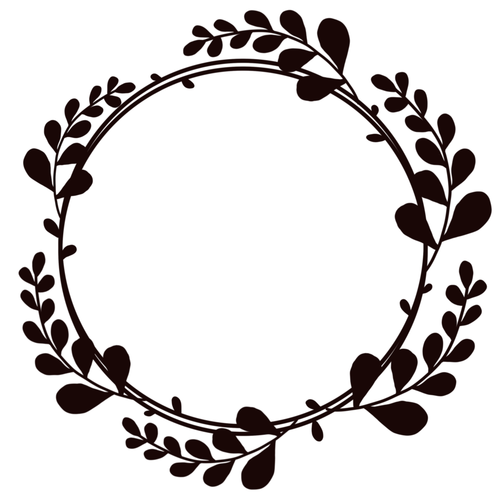 abstract floral frame png
