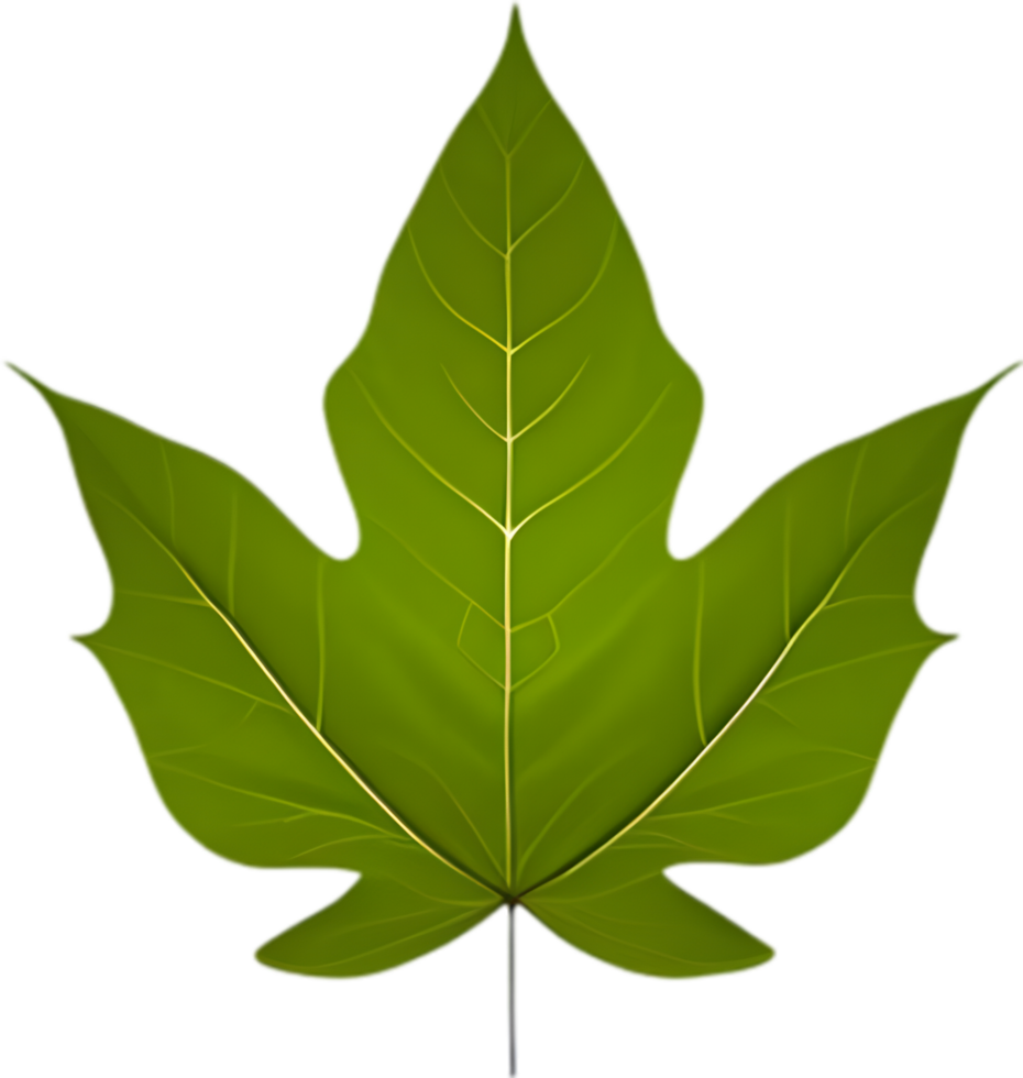An image of a stylized leaf. AI-Generated. png