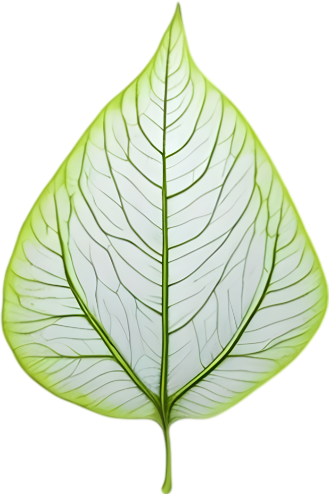 An image of a stylized leaf. AI-Generated. png