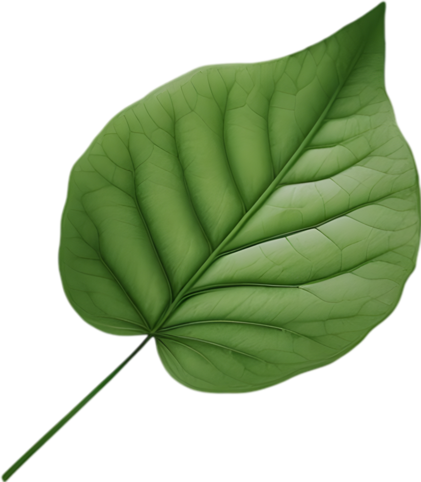 An image of a stylized leaf. AI-Generated. png
