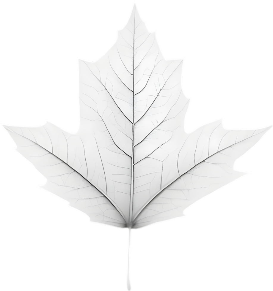 An image of a stylized leaf. AI-Generated. png