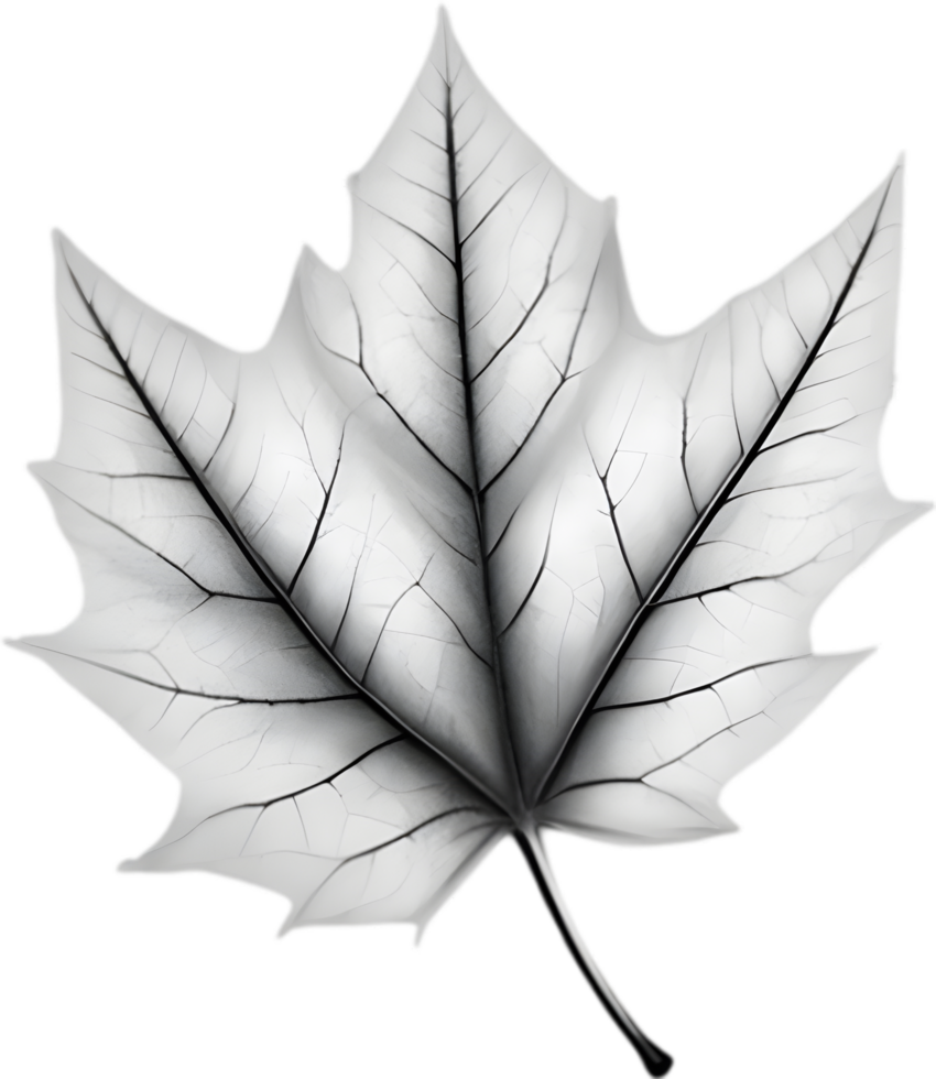 An image of a stylized leaf. AI-Generated. png