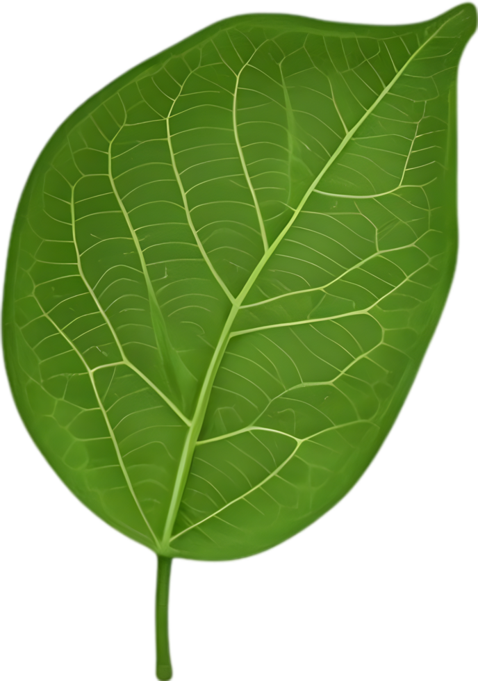 An image of a stylized leaf. AI-Generated. png