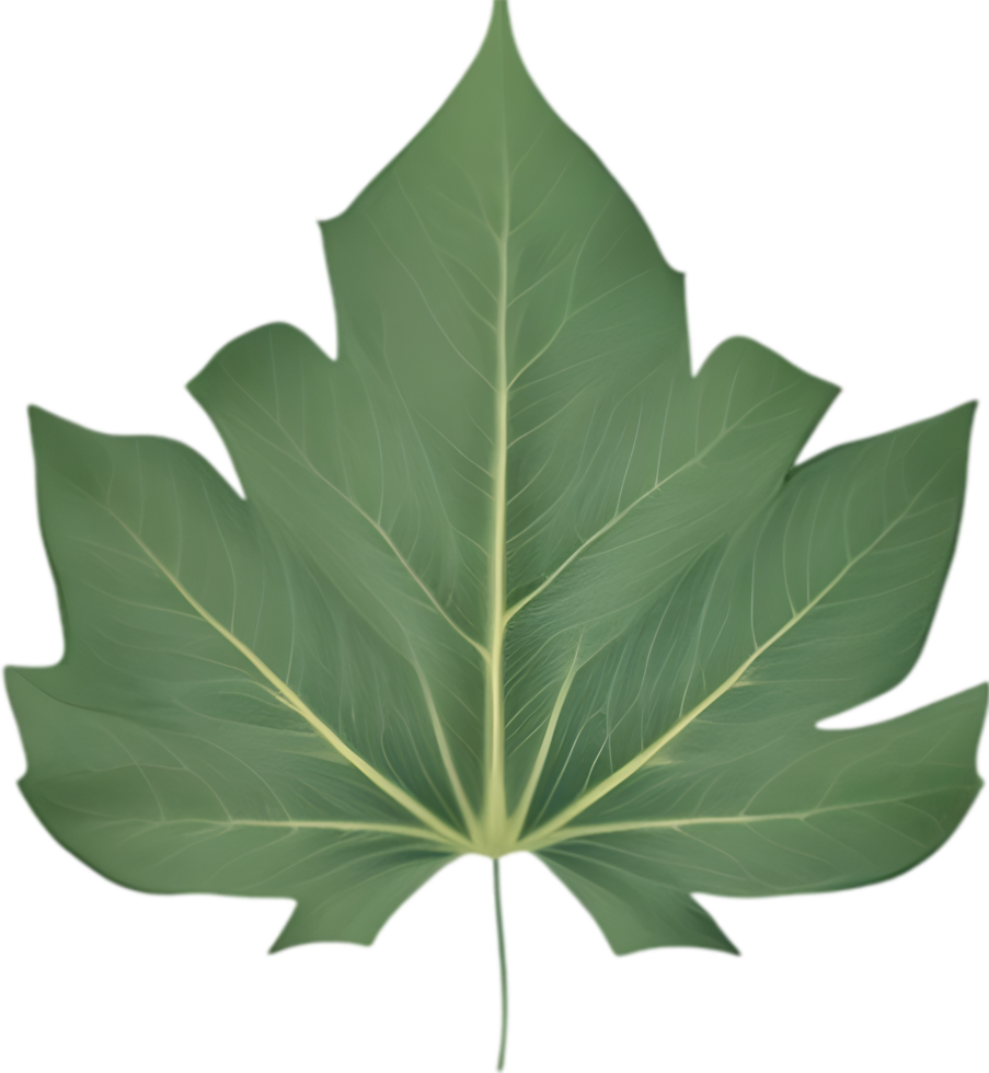 An image of a stylized leaf. AI-Generated. png