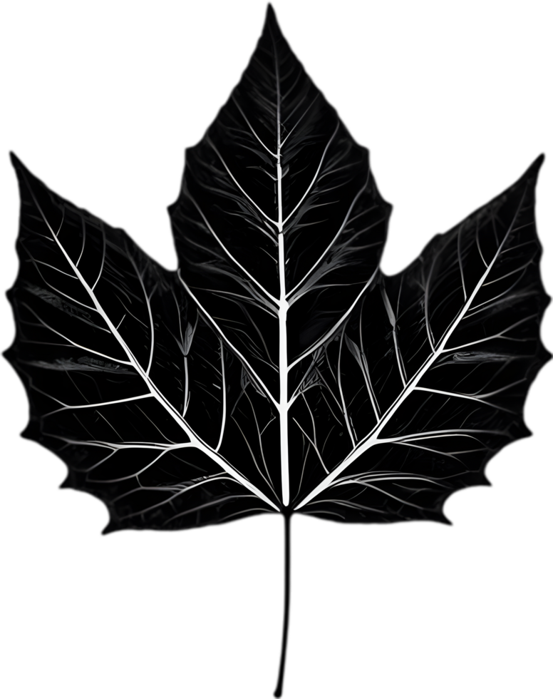 An image of a stylized leaf. AI-Generated. png