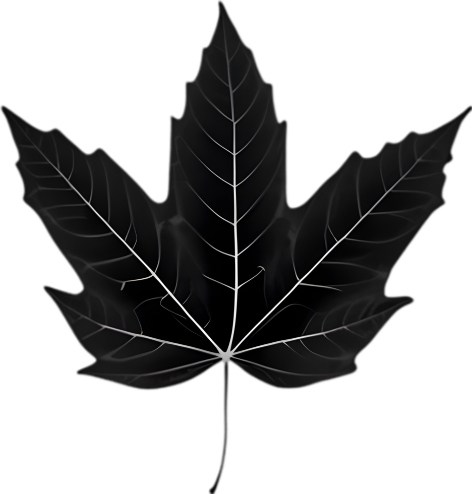 An image of a stylized leaf. AI-Generated. png