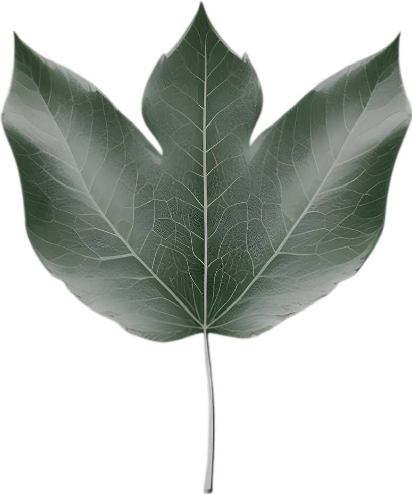 An image of a stylized leaf. AI-Generated. png
