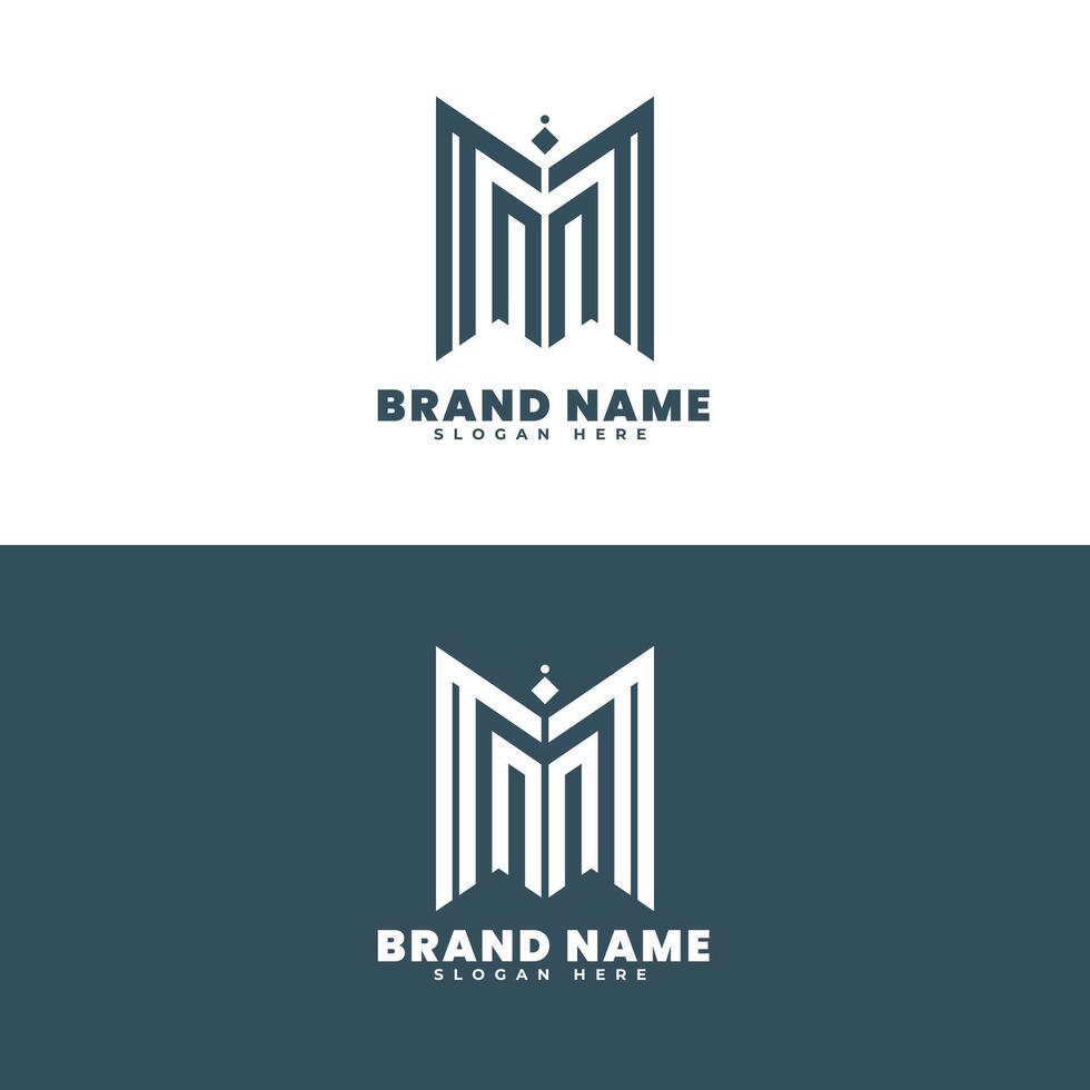 letter M logo design vector