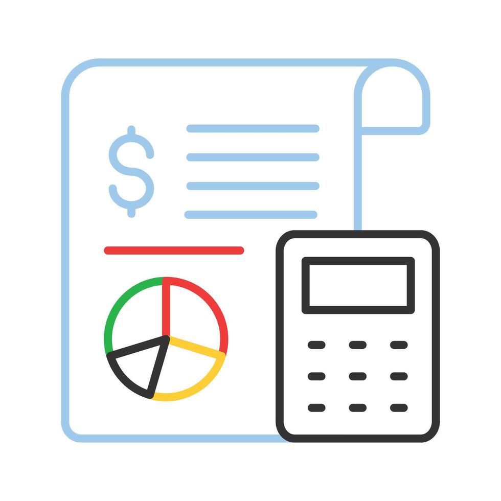 Check this beautifully designed icon of business report, statistics in trendy style vector