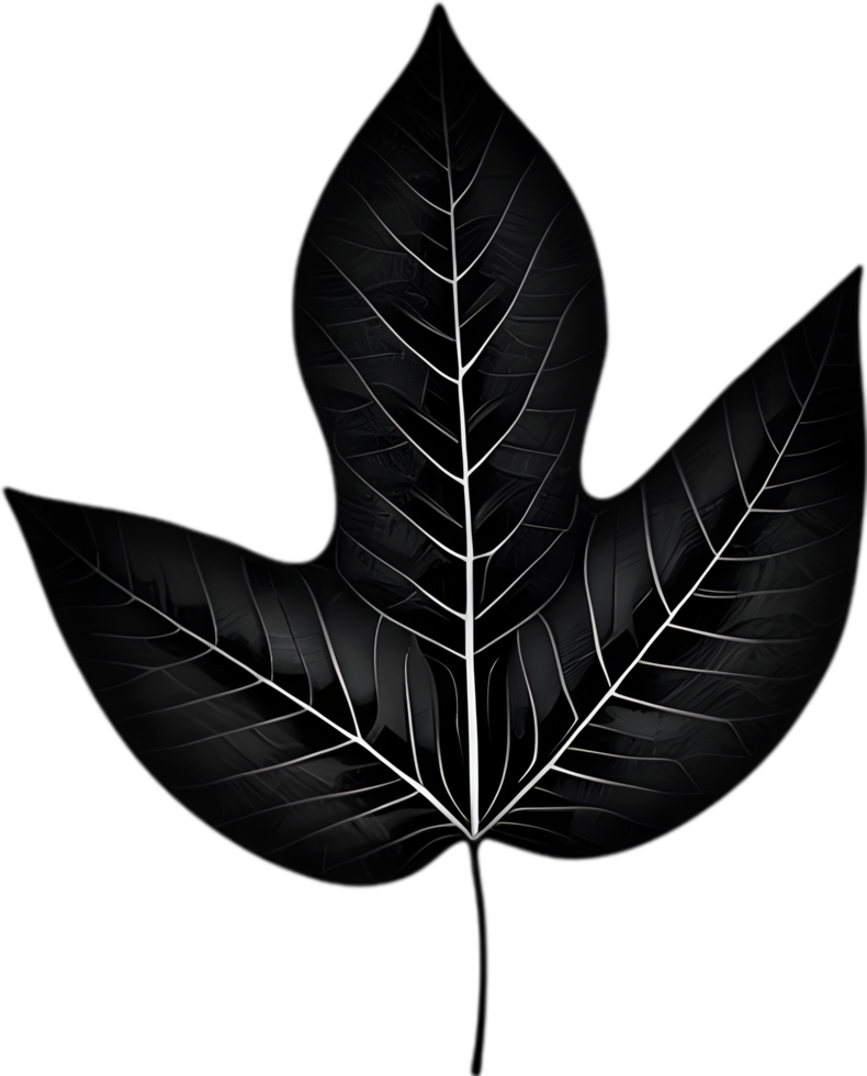 An image of a stylized leaf. AI-Generated. png