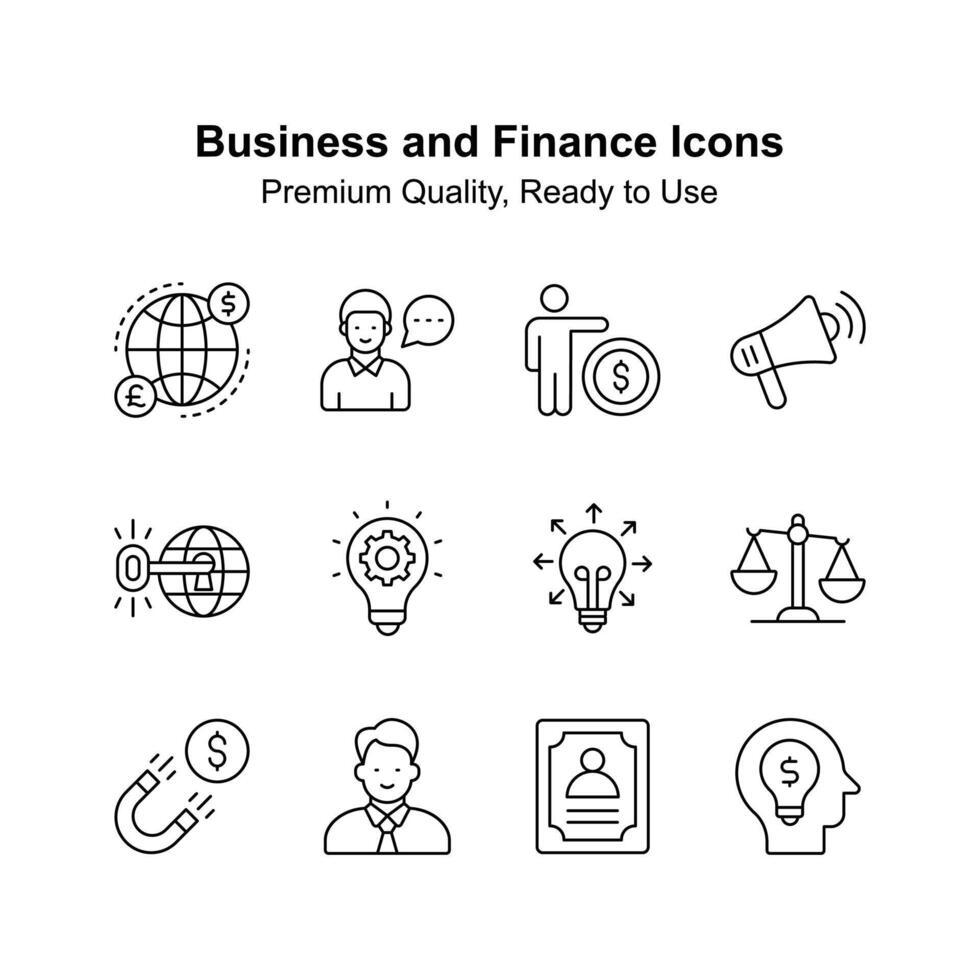 Have a look at amazing icons set of business and finance, premium vectors
