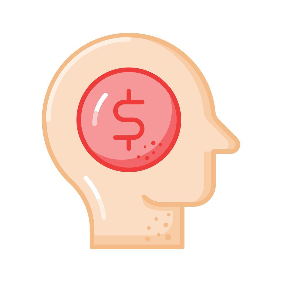 Have a look at this trendy icon of business mind, financial planning design vector