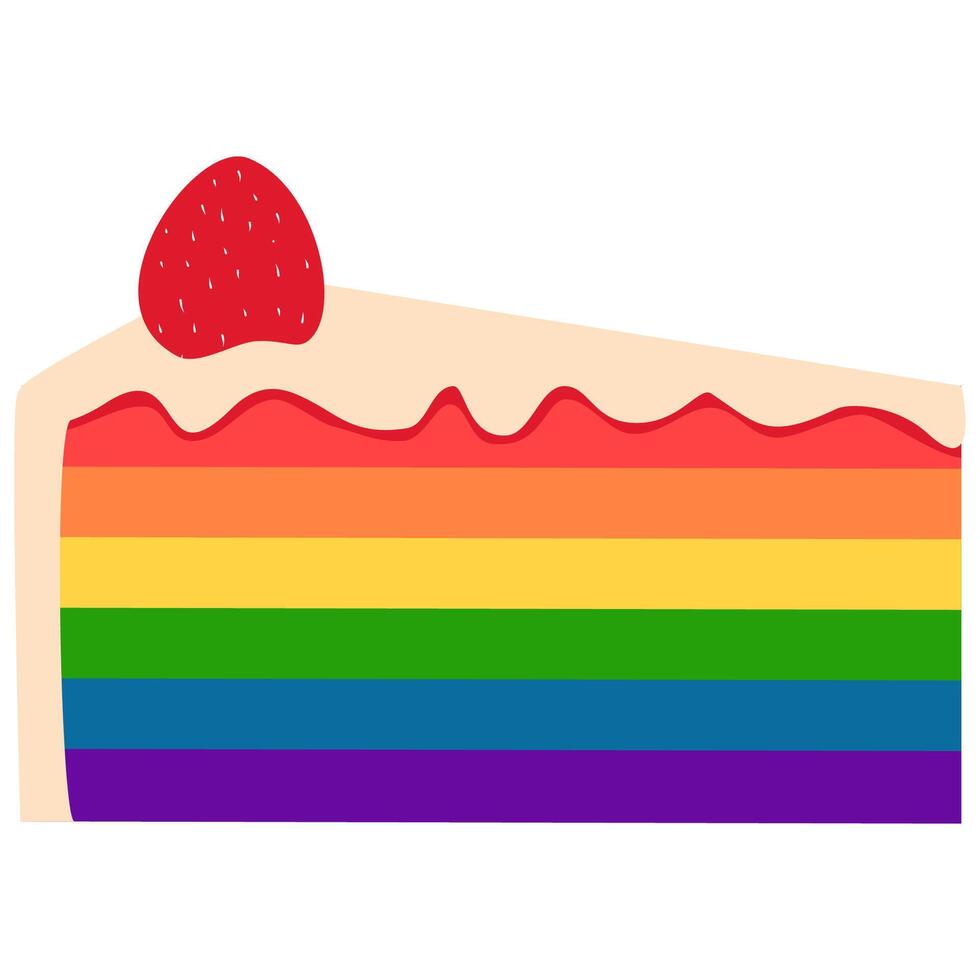 rainbow pride decoration vector