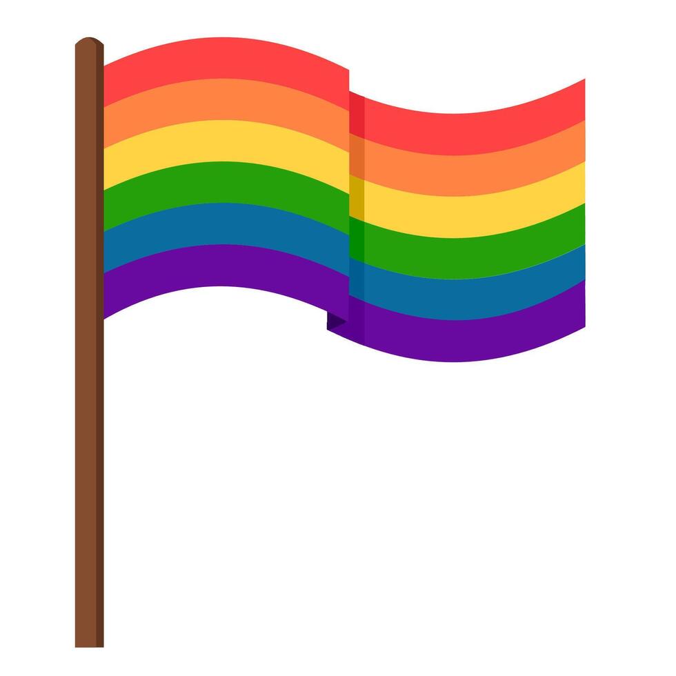 rainbow pride decoration vector