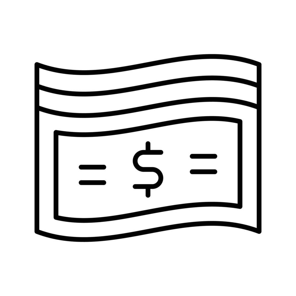 An icon of paper currency in modern style, well designed of banknotes vector