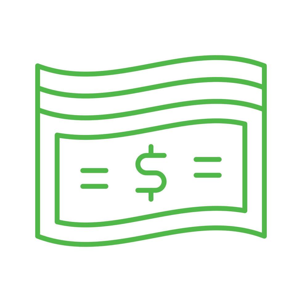 An icon of paper currency in modern style, well designed of banknotes vector