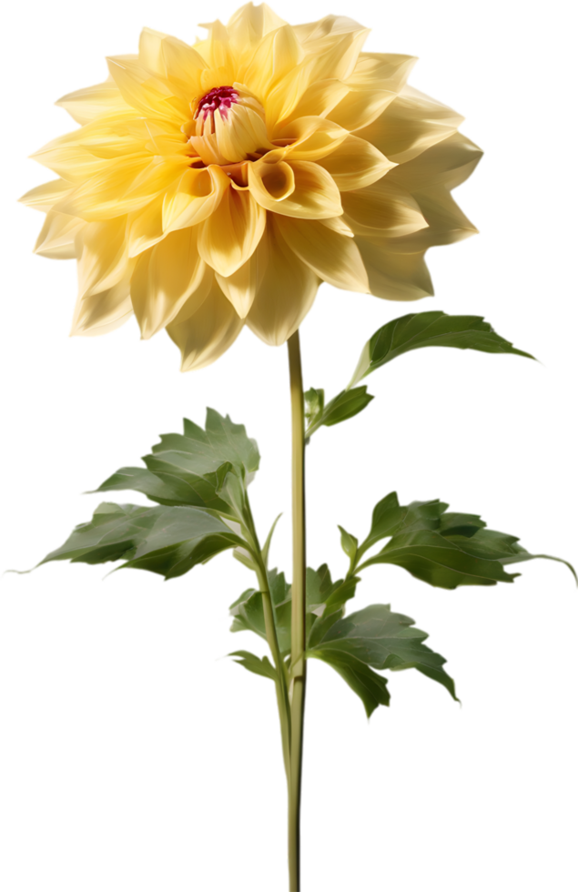 Close-up of a blooming dahlia flower. AI-Generated. png