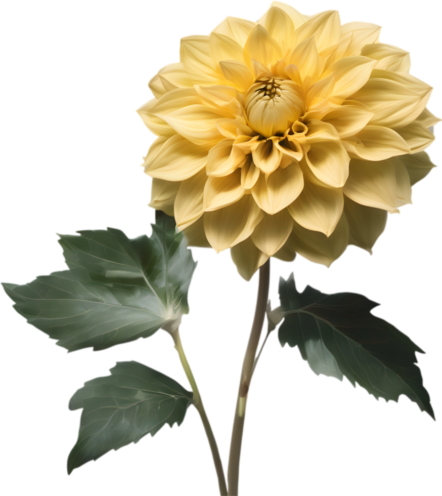 Close-up of a blooming dahlia flower. AI-Generated. png