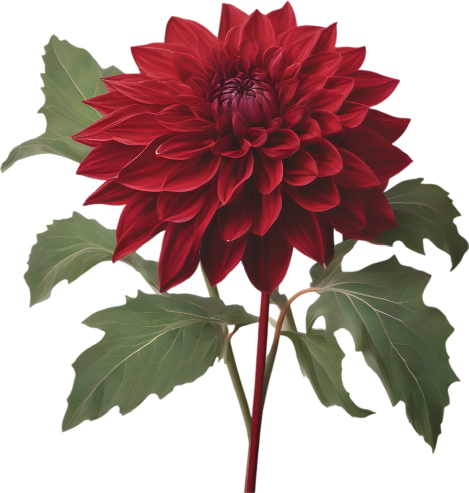 Close-up of a blooming dahlia flower. AI-Generated. png