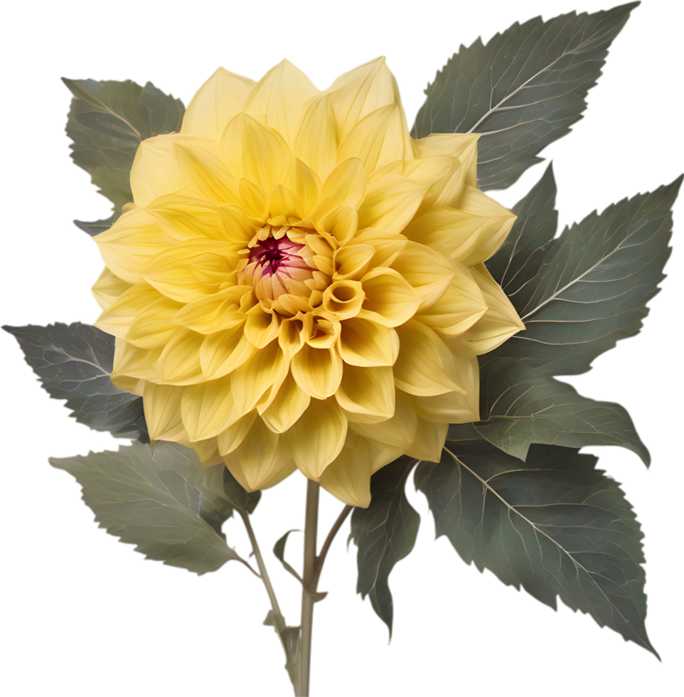 Close-up of a blooming dahlia flower. AI-Generated. png