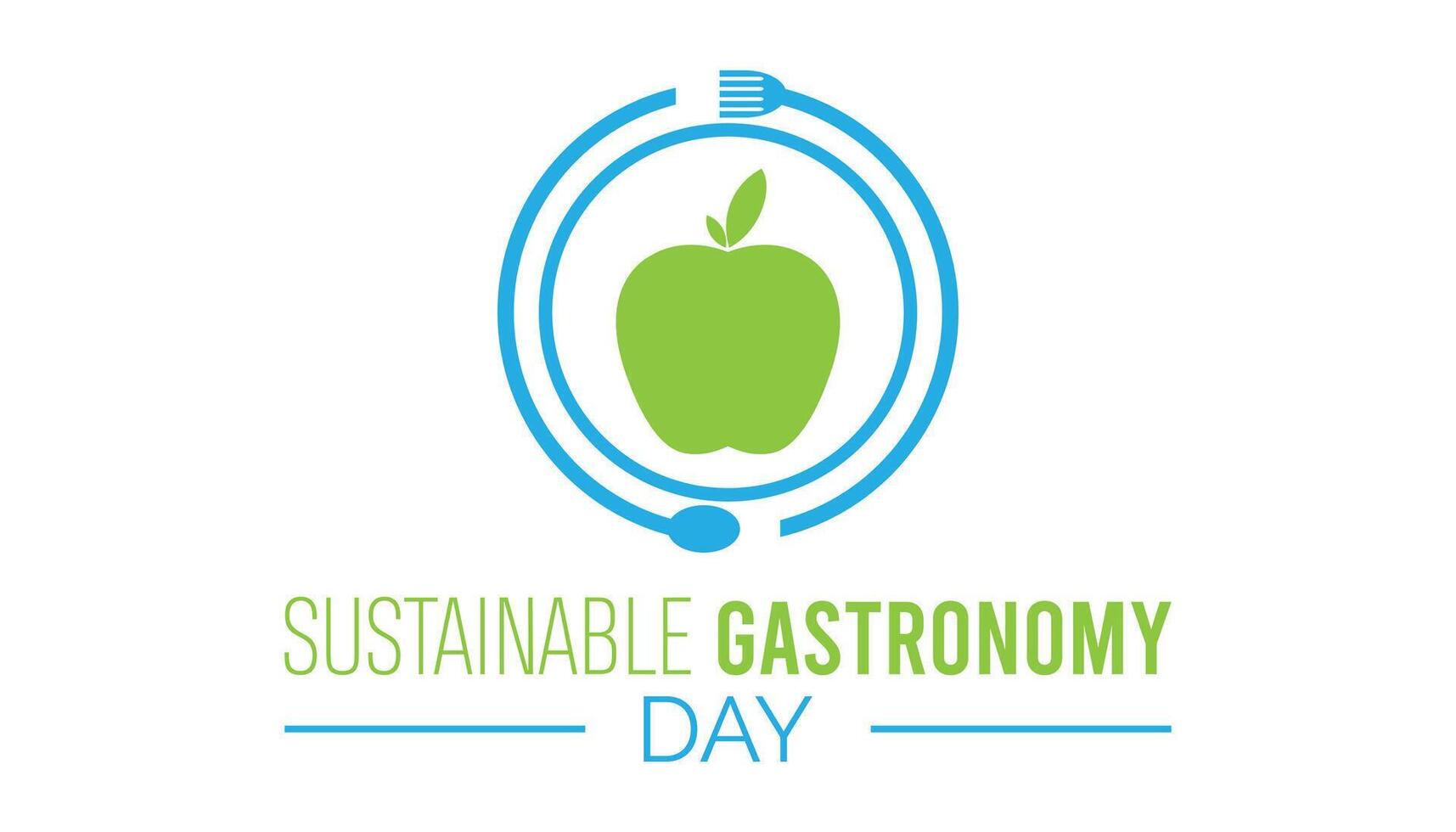 World Sustainable Gastronomy Day observed every year in June. Template for background, banner, card, poster with text inscription. vector