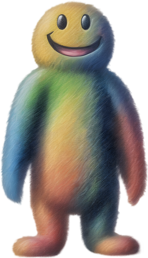 Pencil sketches of a cute creature. Ai-generated. png