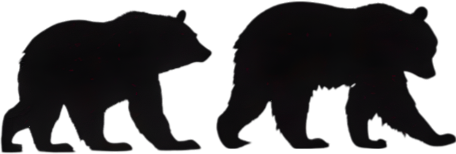 Mama bear with her cub. Ai-Generated. png
