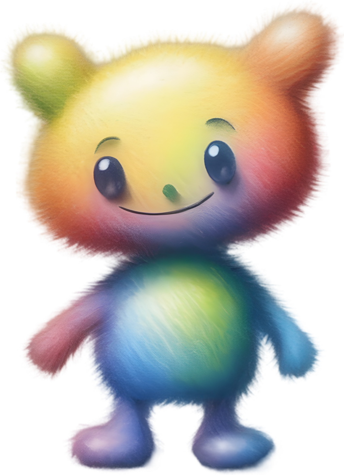 Pencil sketches of a cute creature. Ai-generated. png