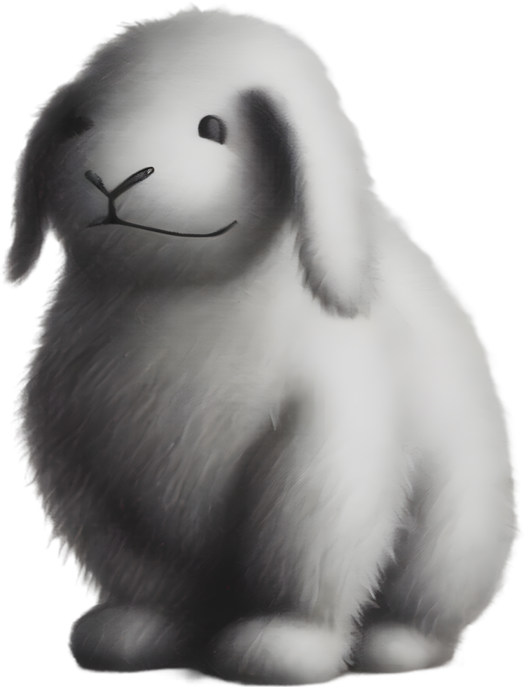 Pencil sketches of a cute creature. Ai-generated. png