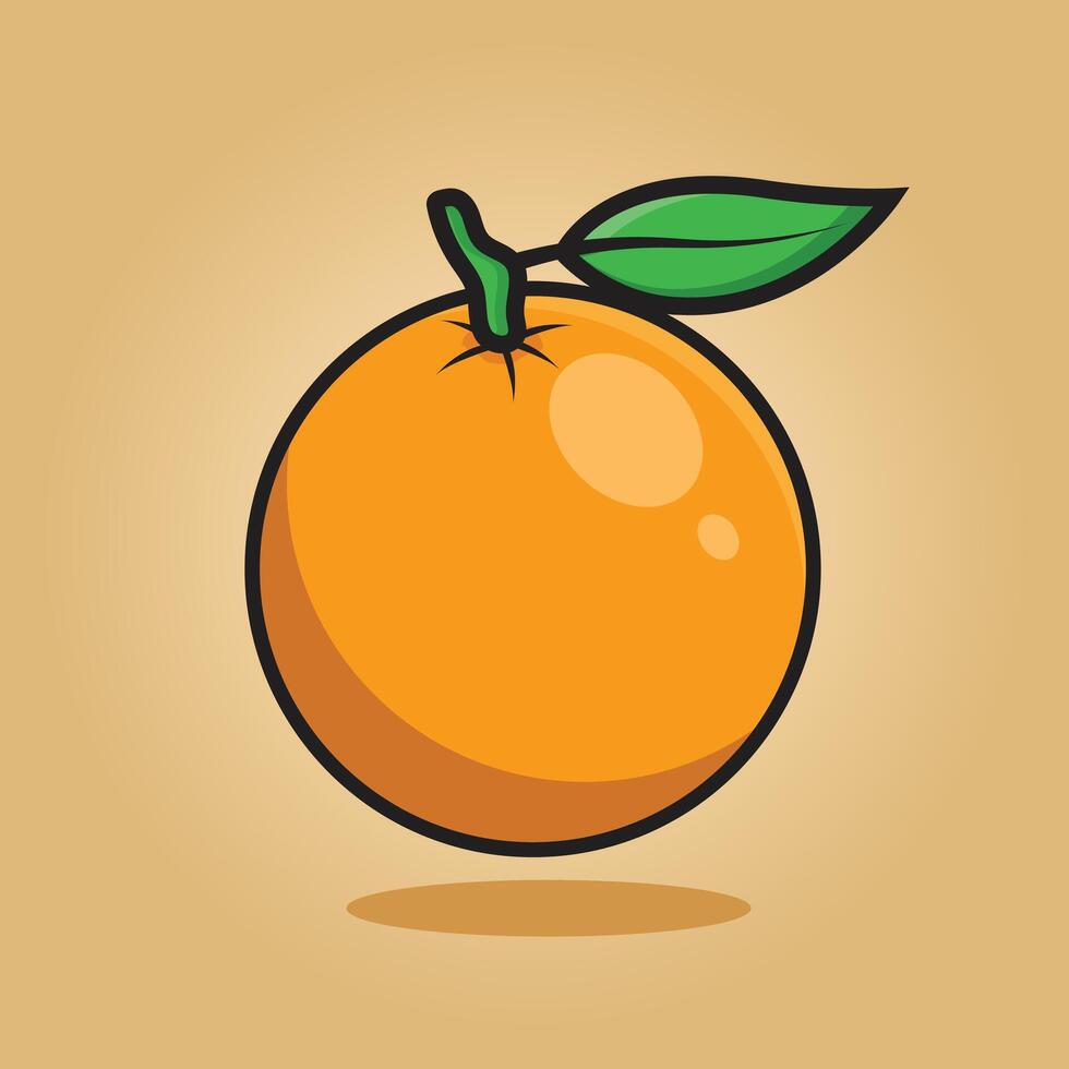 Orang fruit. Orange illustration design vector