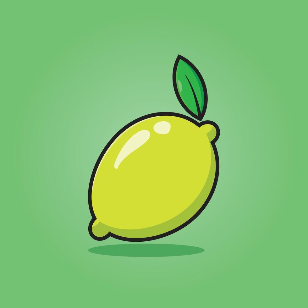 Fresh Lime with Background, Lime illustration design vector