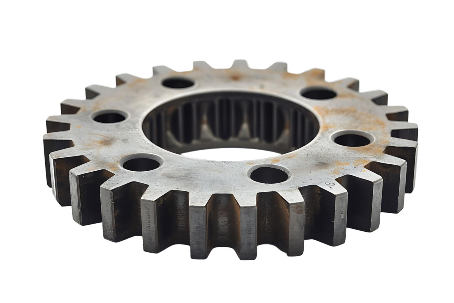 Gear cog wheel on isolated transparent background png