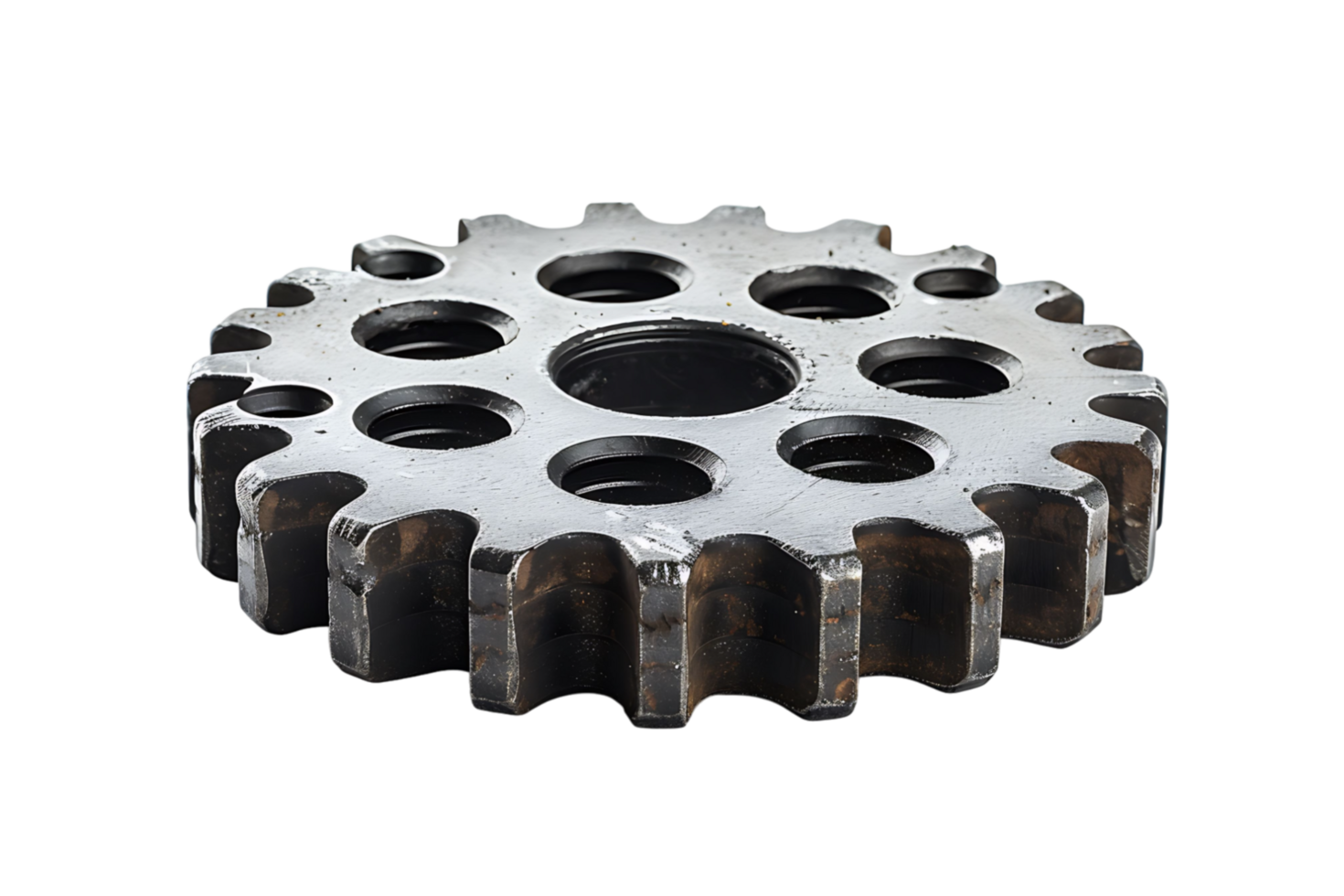 Gear cog wheel on isolated transparent background png