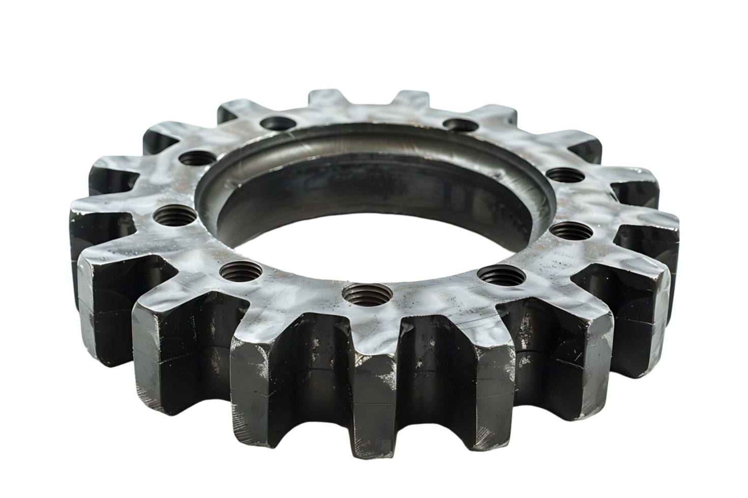 Gear cog wheel on isolated transparent background png