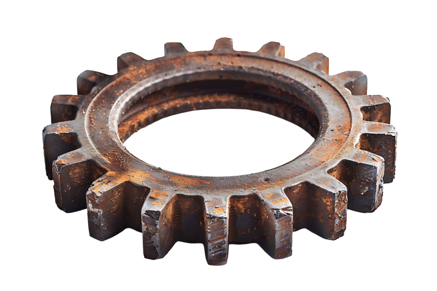 Gear cog wheel on isolated transparent background png