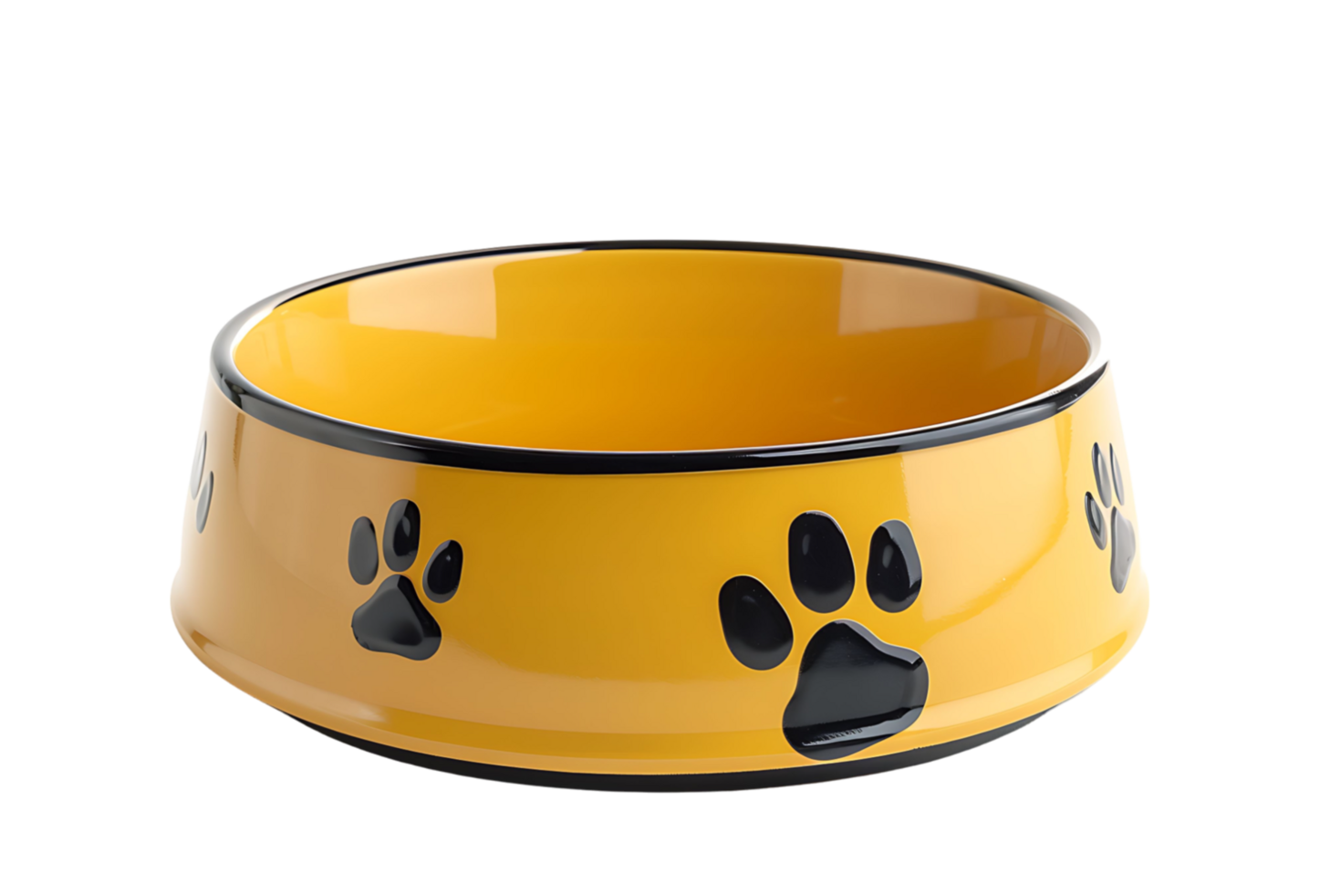 Pet food bowl on transparent background png